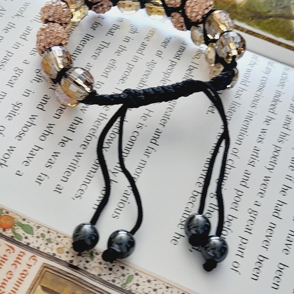 2/$30 Double Chballa Rose Gold Crystal Bracelet - Picture 3 of 10